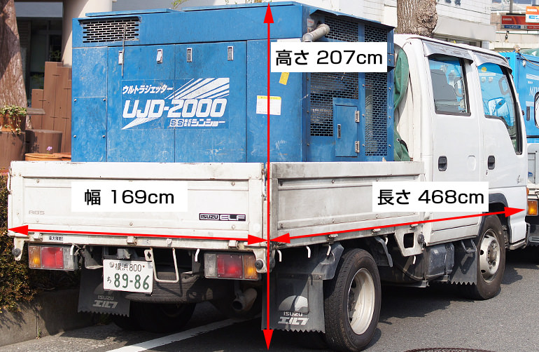 作業車 寸法01